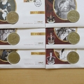 1999 Monarchs of the 20th Century Crown Coin Cover Set - Isle of Man First Day Covers