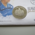 2001 Queen's Golden Jubilee 50p Pence Coin & 25p Stamp Cover - Isle of Man PNC First Day Covers