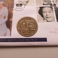2002 The Queen's 50 Years Golden Jubilee 5 Pounds Coin Cover - UK PNC First Day Covers