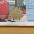 2002 Queen's Golden Jubilee Sierra Leone 1 Dollar Coin Cover - Gibraltar First Day Cover