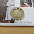 2002 The Queen's Golden Jubilee 50p Pence Coin Cover - Norfolk Island First Day Cover