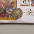 2002 The Queen's Golden Jubilee 50p Pence Coin Cover - Solomon Islands PNC First Day Covers