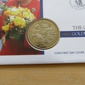 2002 The Queen's Golden Jubilee 1 Crown Coin Cover - Kiribati First Day Cover