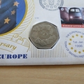 2000 25th Anniversary Britain In Europe 50p Pence Coin Cover - Benham First Day Cover