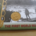 1998 80th Anniversary WWI Remembered 1914 Gold Sovereign Coin Cover - Benham Covers