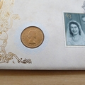 1997 Royal Golden Wedding Anniversary 1958 Gold Sovereign Coin Cover - Benham Covers