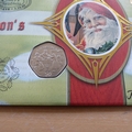 2000 Christmas Greetings IOM 50p Pence Coin Cover - Benham First Day Cover - Signed