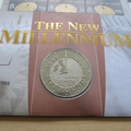 2000 The New Millennium 5 Pounds Coin Cover - Benham First Day Cover - Signed