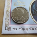 1995 95th Birthday The Queen Mother 25p Pence Coin Cover - Benham First Day Cover