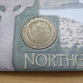 2001 Northern Ireland 25ecu Coin Cover - Benham First Day Cover - Signed