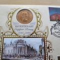 1997 Copper Penny Bicentenary One Penny Coin Cover - Benham First Day Cover
