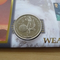 2001 First Weather Map 150th Anniversary 1 Crown Coin Cover - Benham First Day Cover