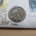 1997 Royal Golden Wedding Anniversary 5 Pounds Coin Cover - Benham First Day Cover - Signed