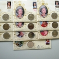 1996 Queen Elizabeth II 70th Birthday Coin Cover Set - Benham First Day Covers