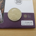 2011 Diamond Jubilee 100 Days To Go HM QE II 5 Pounds Coin Cover - UK First Day Covers