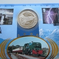 2000 The New Millennium Welsh Mountain Rail 25 ECU Coin Cover - Benham First Day Cover - Signed