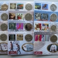 1999 Millennium Countdown Coin Cover Set - Benham First Day Covers Collection - Signed