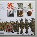 2015 Armistice Day Silver Proof Jersey 5 Pounds Coin Cover - Westminster First Day Cover