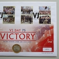 2020 VJ Day Victory 75th Anniversary Silver 2 Pounds Coin Cover - Westminster First Day Cover