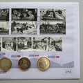 2019 D-Day 75th Anniversary Silver 2 Pounds x3 Coin Cover - Westminster First Day Cover