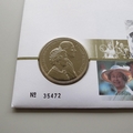 1997 Golden Wedding Anniversary HM QEII 5 Pounds Coin Cover - Royal Mint First Day Cover