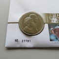 1997 Golden Wedding Anniversary HM QEII 5 Pounds Coin Cover - Royal Mint First Day Cover