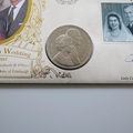 1997 Royal Golden Wedding Anniversary 5 Pounds Coin Cover - Benham Signed First Day Cover