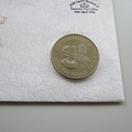 1996 HM Queen Elizabeth II 70th Birthday 5 Pounds Coin Cover - Guernsey First Day PNC Cover