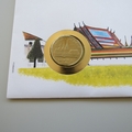 1983 Thailand Grand Palace 1 Baht Coin Cover - First Day Cover