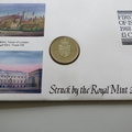 1988 Royal Mint Tower of London to Tower Hill 1 Pound Coin Cover - First Day Cover