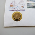 1989 Centenary of Shipping Services 1 Pound Coin Cover - Guernsey First Day Cover