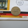 1990 German Reunification 5 Dollars Coin Cover - Marshall Islands First Day Cover