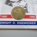 1990 Eisenhower Birth Centenary 5 Dollars Coin Cover - USA First Day Cover