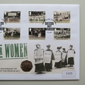 2018 Votes For Women 50p Pence Coin Cover - Westminster First Day Covers