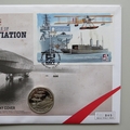2009 Naval Aviation Centenary Silver 5 Pounds Coin Cover - Westminster First Day Covers