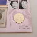 2002 The Queen's Golden Jubilee Silver 5 Pounds Banknote Coin Cover - First Day Covers