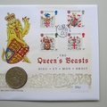 2017 The Queen's Beasts Double 5 Pounds Coin Cover - Westminster First Day Covers