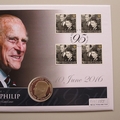 2016 Prince Philip 95th Birthday Silver 5 Pounds Coin Cover - Westminster First Day Covers