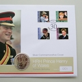 2014 Prince Harry of Wales 30th Birthday Silver Britannia Coin Cover - Westminster First Day Covers