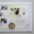 2016 Duke of Cambridge Wedding Anniversary Silver 5 Pounds Coin Cover - Westminster First Day Covers