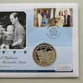 2014 Prince George's 1st Birthday Silver Proof 5 Pounds Coin Cover - Guernsey PNC First Day Cover