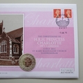 2015 Princess Charlotte Christening Silver 5 Pounds Coin Cover - Westminster First Day Covers