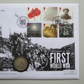 2014 First World War Centenary Silver Half Crown Coin Cover - Westminster First Day Covers