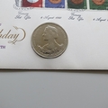 1980 The Queen Mother 80th Birthday 25p Pence Coin Cover - Guernsey First Day Covers