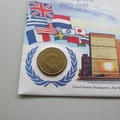 1995 Nations United For Peace 2 Pounds Coin Cover - UK First Day Covers