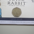 2019 Peter Rabbit Tales of Beatrix Potter 50p Pence Coin Cover - UK First Day Covers