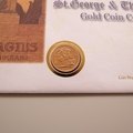 2001 St. George and The Dragon Gold Sovereign Coin Cover - Westminster First Day Covers