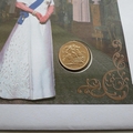 2001 The Queen's Golden Jubilee 100 Days To Go Gold Sovereign Coin Cover - Westminster First Day Cover