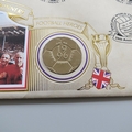 1996 British Football Heroes 2 Pounds Coin Cover - Benham First Day Covers