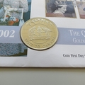 2002 The Queen's Golden Jubilee 50p Pence Coin Cover - Barbados First Day Cover